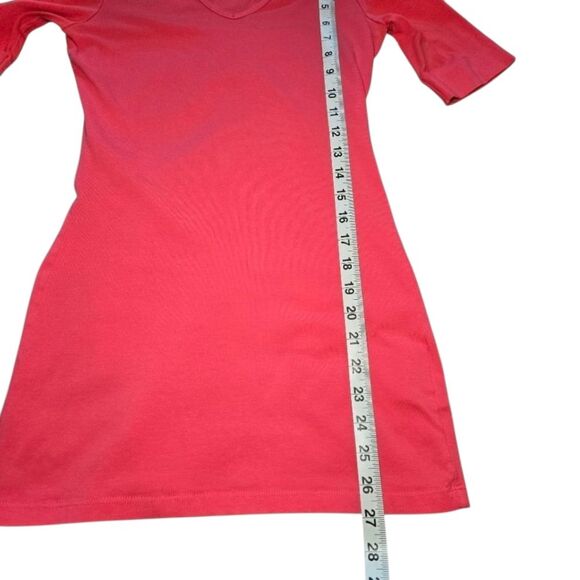 Venus V-Neck Tee - Pink/Salmon - Picture 6 of 6
